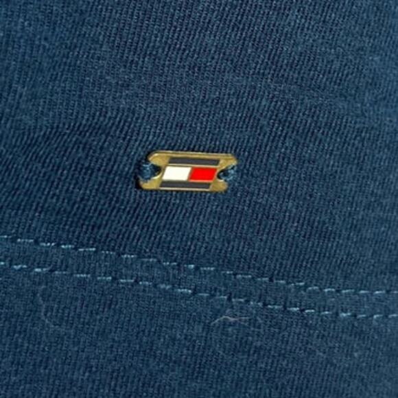 Tommy Hilfiger Striped Red Blue Midi Dress 3/4 Sleeves Nautical Americana Sz XXL - Picture 3 of 11